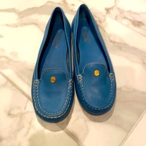 Talbots leather loafers size 8 - slate blue